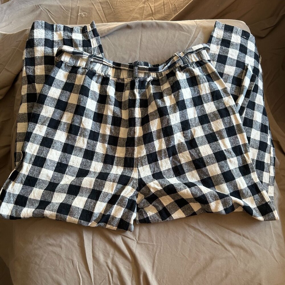 Princess Highway Black and White Check Wide Leg Pants - Picture 4 of 4